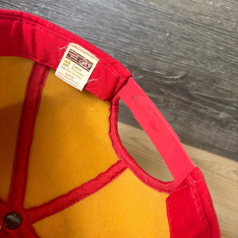 Vintage Marlin Hat Cap Snapback Red Trucker‎ All Foam Adjustable